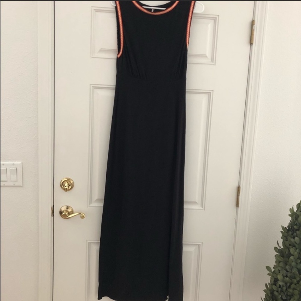 Free People Black Maxi Dress Cutout Back - Picture 4 of 6